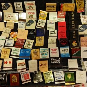 Rare Vintage Classic MATCHBOOKS casino hotel food gas open/closed